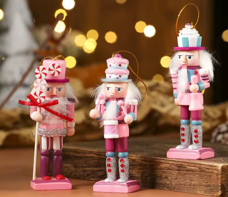 Pecan Soldier Hanging Christmas Wooden Ornament