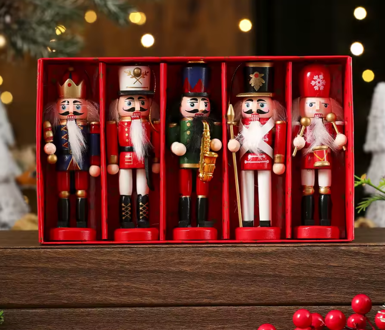 Pecan Soldier Hanging Christmas Wooden Ornament